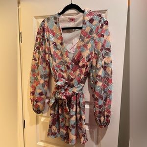 Buddy Love Adeline Sequin Wrap Dress - New with Tags. Size Small.